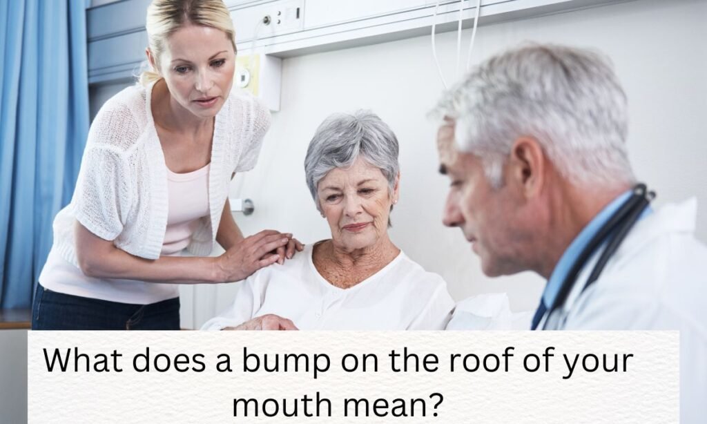 What does a bump on the roof of your mouth mean What does a bump on the roof of your mouth mean