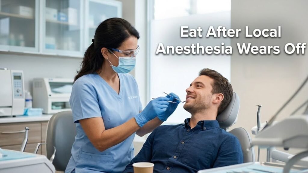 Eat After Local Anesthesia Wears Off